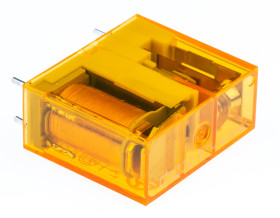 Przekaźnik 230V ac SPDT Finder 1.2W, montaż PCB 28000Ω Otwór przezierny