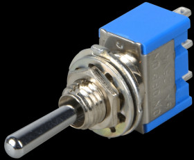 MS-500D-B Toggle switch, 1-pin, 6 A - 125 V AC, on-off-(on)