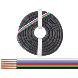Donau 519-010 Strand 5x0.25mm&#xB2; Multi-Colour 10m Wire