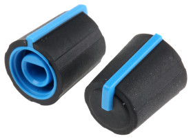 Pokrętło potencjometru oś: 4mm średnica: 11.5mm Kształt D TPE/PP Czarny Sifam