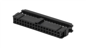 Wtyk Idc Żeńskie 34-Pin Idc Na Taśmę 1,27Mm Złocony Czarny 1658621-8