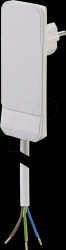 933.004 Flat Plug CEE7/7 white, 1.5m 10cm AEH