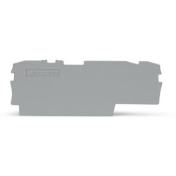 Płytka końcowa i pośrednia Płytka końcowa i pośrednia WAGO Blok zacisków na szynie DIN Zatrzask