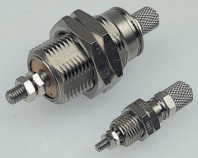 Siłownik pneumatyczny z tłoczyskiem skok: 5mm SMC Ø 6mm jednostronnego działania Action 27.5mm CJPB6-5H4 M5 x 0,8