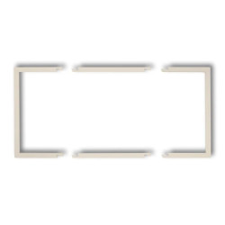Ramka wypełniająca podwójna serii DECO beżowy 1DRW-2