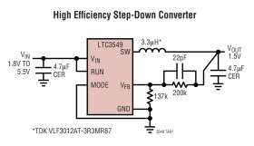 250mA Low V Buck Regulator in 2mm × 3mm DFN