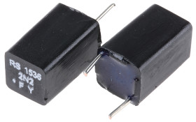 Kondensator foliowy 2.2nF 63V dc RS PRO Polistyren rozstaw: 5.08mm THT ±1