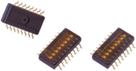 Przełącznik DIP 4-pozycyjny 4PST SMD 25 mA przy 24 V DC -20 → +70°C