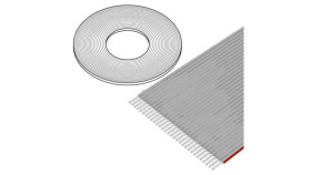 Ds1057-01-30A282r-30.5 Przewód: Wstążkowy 1Mm Linka Cu Nieekranowany Pvc...