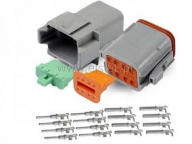 Złącze DEUTSCH wtyk i gniazdo 8 PINÓW ( kpl.)