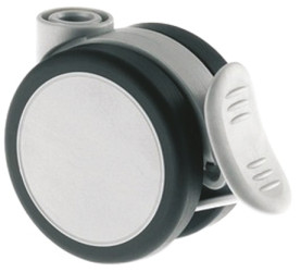 Koło samonastawne średnica kabla 65mm Otwór nieprzelotowy Tente 50kg wysokość całkowita 68mm