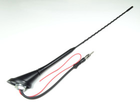 Antena samochodowa dachowa VW 58° wtyk DIN + wzmacniacz