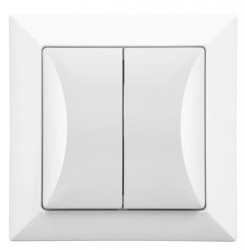 Łącznik podtynkowy świecznikowy, Pola biały, 33022