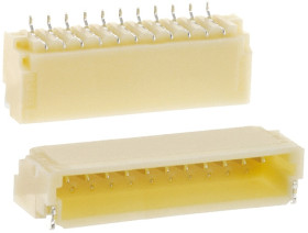 Wtyk PCB 11-pinowe raster: 1.0mm -rzędowe JST Montaż powierzchniowy 1.0A 50.0 V.