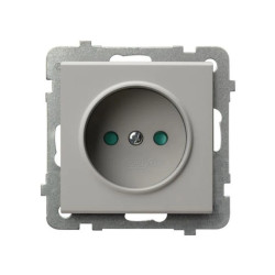 SONATA Gniazdo pojedyncze z przesłonami torów prądowych kaszmir GP-1RP/m/82