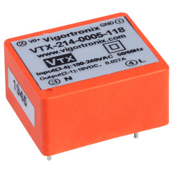 Vigortronix VTX-214-0005-118 0.5W SMPS AC-DC CONVERTER 18V