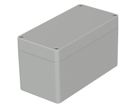 Obudowa ABS szerokość zew. 80 mm długość zew. 160 mm wys. zew. 90 mm Bopla IP66 Jasnoszary