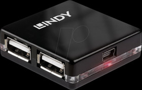 42742 USB 2.0, 4-port hub, Mini