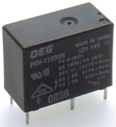 Przekaźnik mocy 24V dc SPST TE Connectivity, montaż PCB 2800Ω Otwór przezierny