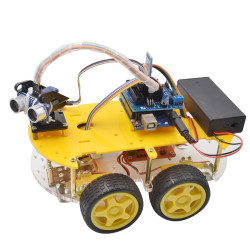Bluetooth Controlled Smart Robot Car - Complete Kit
