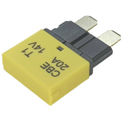 Hansor CBE1-2014 mini blade fuse circuit breaker 20A Yellow 1 piece