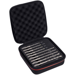 Starrett KBPSK09 SDS Plus 2 Point Drill Bit Set, 9 Piece