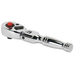 Sealey AK660SF Ratchet Wrench Flexi-Head Stubby 1/4&quot;Sq Drive