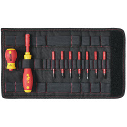 Wiha 41232 SoftFinish&#xAE; electric slimVario Screwdriver Set, 10 Piece