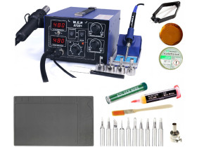 Stacja lutownicza WEP 872D+ Pęseta do PLCC Mata 31x21cm Flux 223