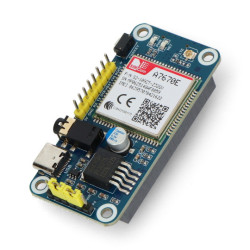 A7670E LTE Cat-1 HAT do Raspberry Pi, Multi Band, 2G GSM / GPRS, LBS - moduł komunikacji bezprzewodowej - Waveshare 20049