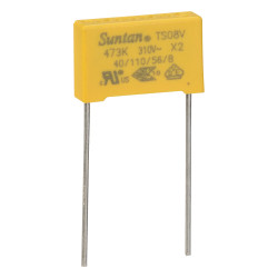 Suntan TS08V0A9473KAB0E0R 0.047uF &#xB1;10% 310VAC X2 Polyprop Film Capacitor