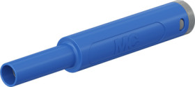 4 mm jack, crimp connection, 1.0 mm², CAT II/CAT III, blue, 66.2052-23
