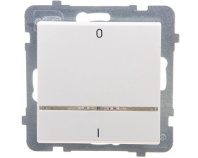 SONATA Łącznik podwójny z podświetleniem ecru ŁP-11RS/m/27