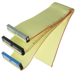 Kabel HDD ATA100/133 płaski 3k. dysków twardych ATA 90cm ICIDU