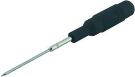 Test probe, socket 4 mm, rigid, 30 V, black, 973601100