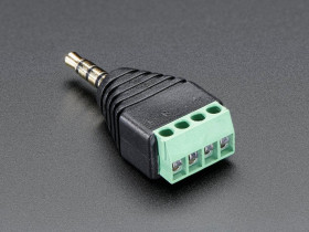 3.5mm (1/8") 4-Pole (TRRS) Audio Plug Terminal Block