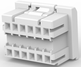 Plug housing, 12 pole, pitch 2.5 mm, straight, natural, 1981972-1