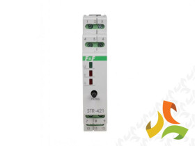 Sterownik rolet STR-421 2-przyciskowy Un=230V AC lub 24V AC 8A 1moduł F&F FILIPOWSKI