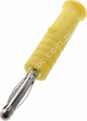 211-GE Wtyczka izolowana 2mm, lamelkowa, przył. lutowane, 10A, żółta, ELECTRO-PJP, 211GE