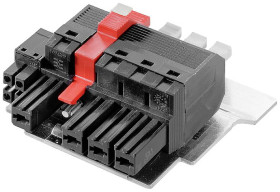 Weidmüller 2633390000 Obudowa złącza pin żeńskiego na kabel BVFL 7.62HP/4/180MSF4 BCF/4 SNBKBX SP180, piny: 4, 24 szt.