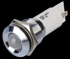 Q16P1CXXW24E Indicator LED, 24 V DC, 16 mm, FASTON, white/BrC