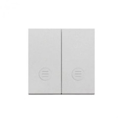 Simon 55 Klawisz podwójny z oczkami do: SW6/2L2M Aluminium mat TKW6/2L2/143