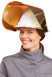 Tarcza ochronna, Złoty, PC, Twarz, odporność na: Wysoka temperatura