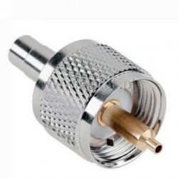 WT UHF ( CB ) typ kabla RG58U zaciskane biały złot