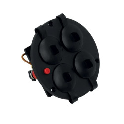 GDPKS - Gniazdo przedłużacza SCHUCO 4x220V+ Termik+zatyczka gn. 32.522