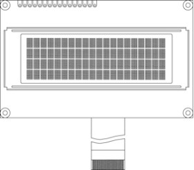 OLED-020N004B-BPP5N00000 20 x 4 Character OLED