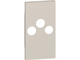 LIVING NOW Plakietka gniazda TV-R-SAT k4210m2d - 2 moduły - piaskowy beż KM26M2 LEGRAND