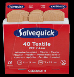 1009444 Salvequick plaster strips, elastic, 40 pieces