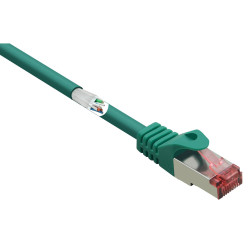 Renkforce RF-5372558 RJ45 Network cable CAT 6 S/FTP Green 3m Gold connectors
