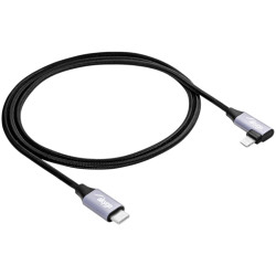 Akyga AK-USB-56 USB cable USB-C plugApple Lightning plug 1m Black
